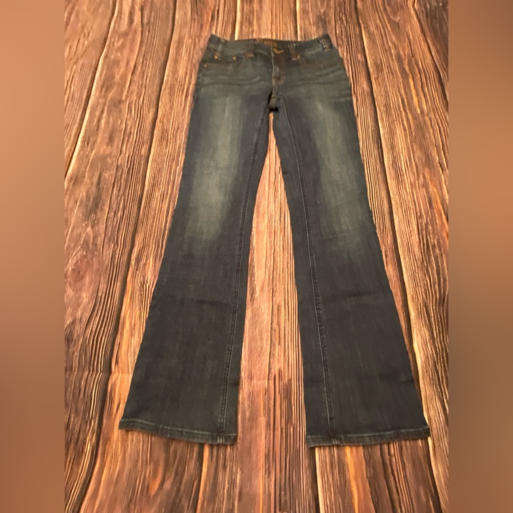 Rock & Roll 29 x 34 midrise bootcut Rodeo Cowgirl Western jeans. Hems are fine!